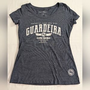 Choke Republic Guardeira Jiu-Jitsu Essential Charcoal Graphic Tee Size Medium